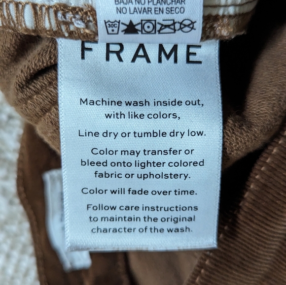 Frame Denim corduroy pants in tan size 6 - Picture 6 of 7